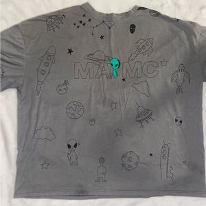 Lightly worn space graphic tee
